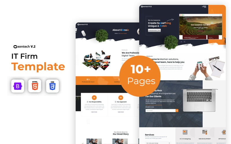 Oxentech V.2 - Web Design and Development Agency HTML5 Website Template Oxentech V.2 - Web Design and Development Agency HTML5 Website Template