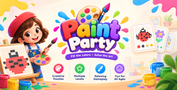 Paint Party | HTML5 Coloring Game Paint Party | HTML5 Coloring Game