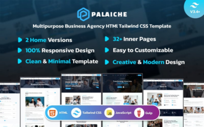 Palaiche - Multipurpose Business Agency Html Tailwind CSS Template