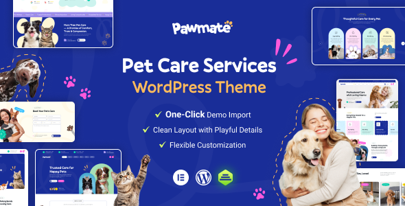 Pawmate - Pet Care Shop WordPress Theme Pawmate - Pet Care Shop WordPress Theme