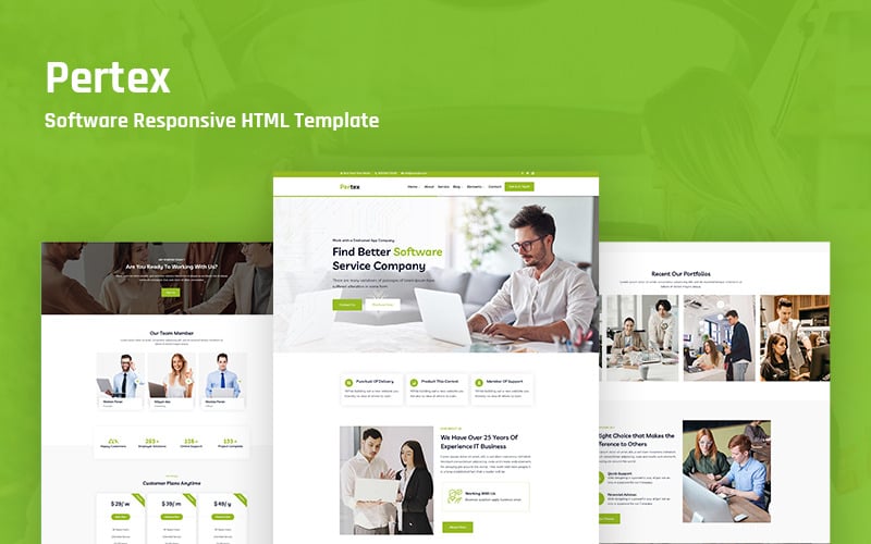 Pertex – Software Responsive Website Template Pertex – Software Responsive Website Template
