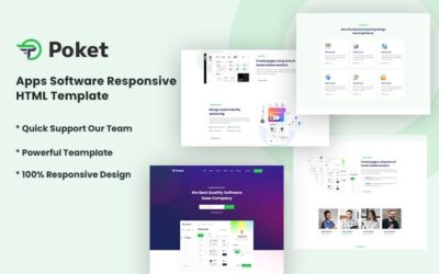 Poket - Apps Software Responsive Website Template
