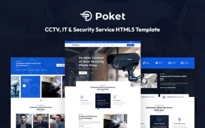 Poket - CCTV and Security Responsive Website Template
