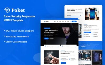 Poket - Cyber Security Responsive Website Template