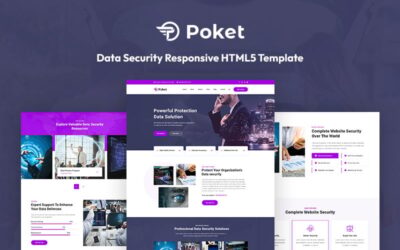 Poket - Data Security Responsive Website Template
