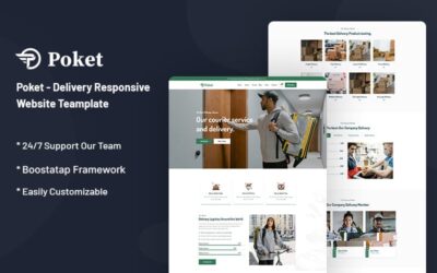 Poket - Delivery Responsive Website Template