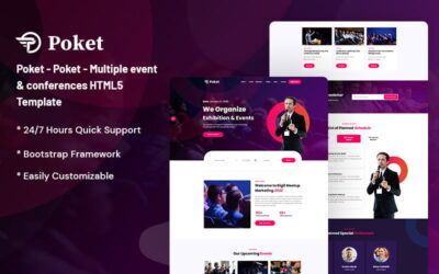 Poket - Multiple Event & Conference Responsive Website Template