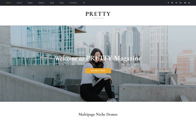 Pretty - Magazine Multipurpose HTML5 Website Template Pretty - Magazine Multipurpose HTML5 Website Template