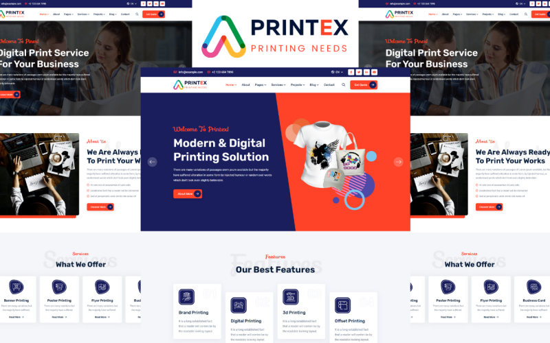 Printex - Printing Services Company HTML5 Template Printex - Printing Services Company HTML5 Template
