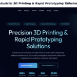 PrintForge – Industrial 3D Printing & Rapid Prototyping Tailwind CSS HTML Template