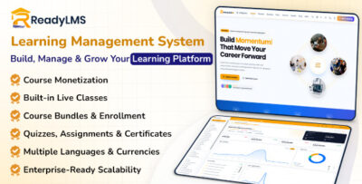 ReadyLMS | Learning Management System With Website, Student App and Admin Dashboard