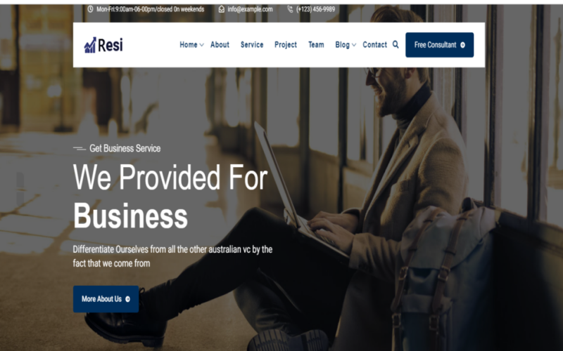 Resi - Business And Agency HTML Web template Resi - Business And Agency HTML Web template