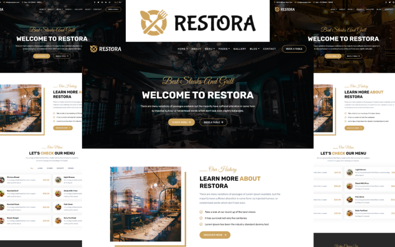 Restora - Restaurant HTML5 Template Restora - Restaurant HTML5 Template
