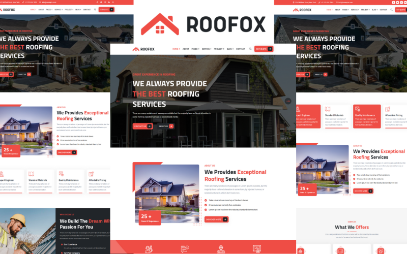 Roofox - Roofing Services HTML5 Template Roofox - Roofing Services HTML5 Template