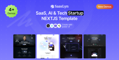 SaasLyn - SaaS, AI & Tech Startup NextJS Template