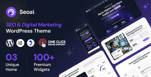 Seoai - Agency & Digital Marketing WordPress Theme Seoai - Agency & Digital Marketing WordPress Theme