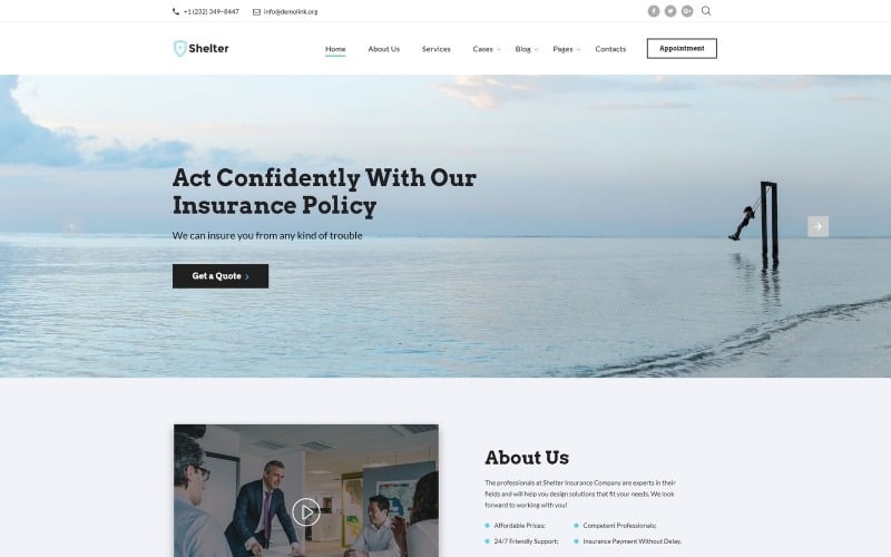 Shelter - Insurance Agency Multipage HTML5 Website Template Shelter - Insurance Agency Multipage HTML5 Website Template