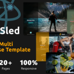 Sled React Website template for PH, Florist, Halloween, Gym, Restaurant and Multipurpose Template