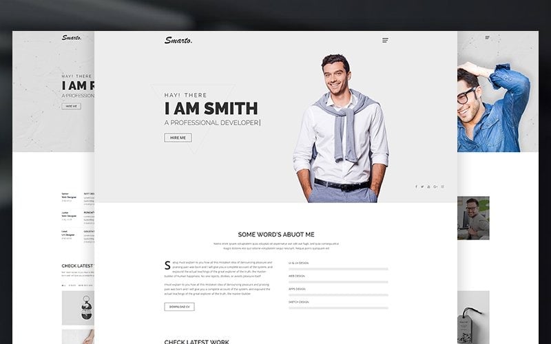 Smarto - Creative Portfolio Website Template Smarto - Creative Portfolio Website Template