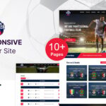 Soccer Club - Football or Sports Club Website HTML Template