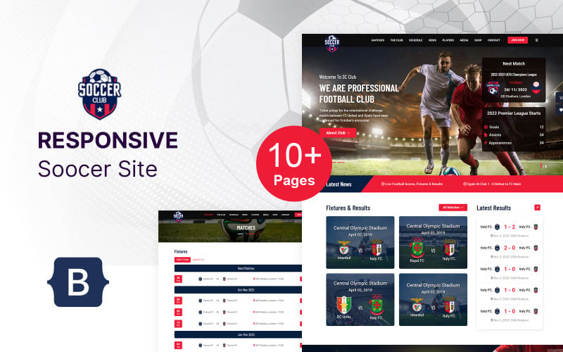 Soccer Club - Football or Sports Club Website HTML Template Soccer Club - Football or Sports Club Website HTML Template