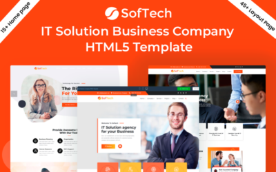 Softech IT Solution Business Company HTML5 Template