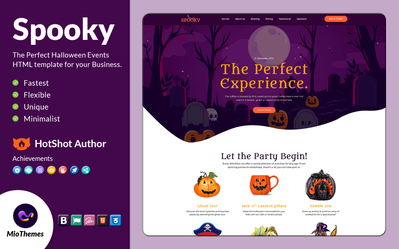 Spooky - Onepage HTML Halloween Template Spooky - Onepage HTML Halloween Template