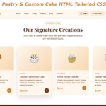 SweetCrumbs - Bakery, Pastry & Custom Cake HTML Tailwind CSS Theme