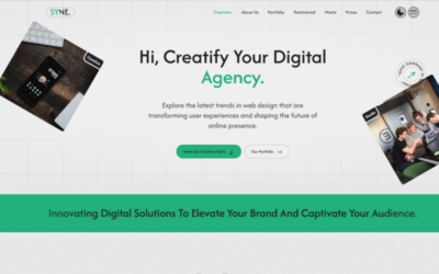 Syne - A Clean and Modern Digital Agency & Creative Portfolio Template