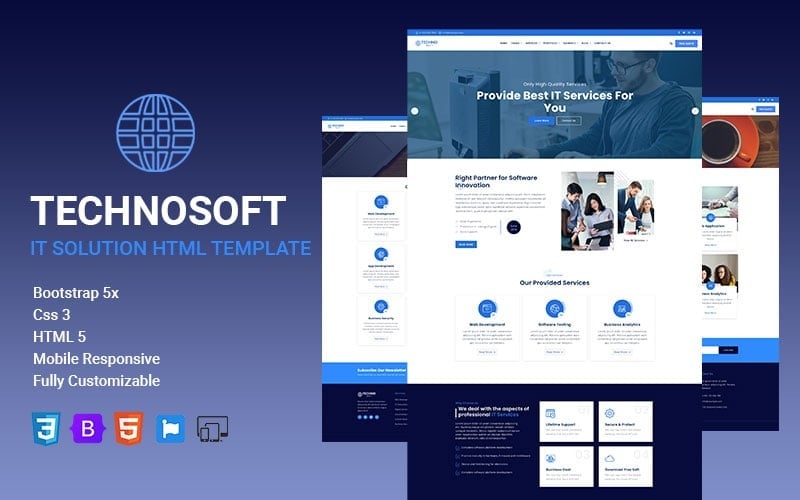 Technosoft - IT Solution HTML Template Technosoft - IT Solution HTML Template