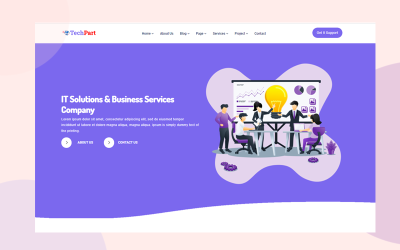 TechPart - IT Solutions and Business Services Website Template TechPart - IT Solutions and Business Services Website Template
