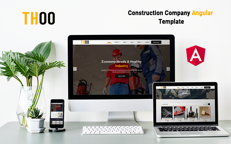 Thoo - Construction Company Angular Website Template Thoo - Construction Company Angular Website Template