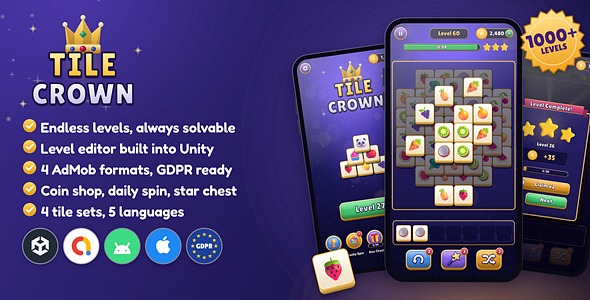 Tile Crown | Triple Tile Match Game for Unity Tile Crown | Triple Tile Match Game for Unity