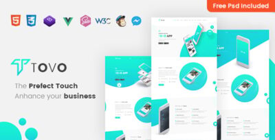 Tovo - Vue JS App Landing Page