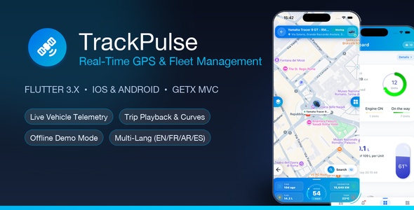 TrackPulse | Real-Time GPS Tracking and Fleet Management App (iOS and Android) TrackPulse | Real-Time GPS Tracking and Fleet Management App (iOS and Android)
