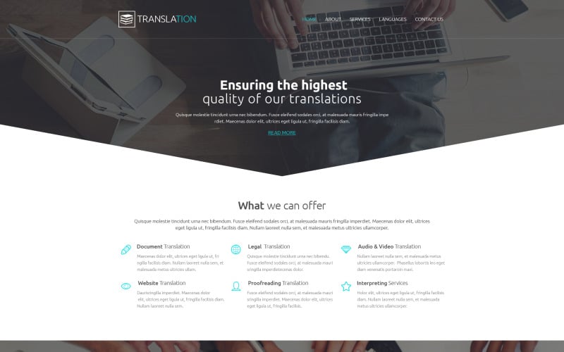 Translation Bureau Website Template Translation Bureau Website Template
