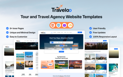 Traveloo - Modern Travel and Tour Booking HTML Template