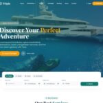 Tripio — Travel Booking Website  tailwindcss , HTML 5, Template