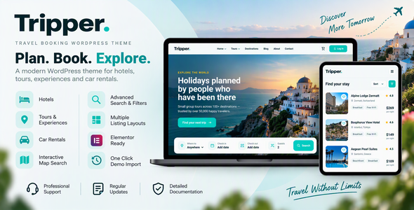 Tripper | Travel & Tour Booking WordPress Theme Tripper | Travel & Tour Booking WordPress Theme