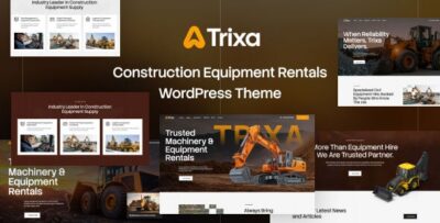 Trixa – Construction Equipment Rentals WordPress Theme