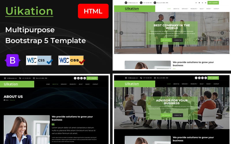 Uikation - Multipurpose HTML5 Website Template Uikation - Multipurpose HTML5 Website Template