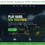 VictoryClub – Football Club & Sports Academy HTML Tailwind CSS Template