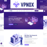 VPNOX - VPN and Proxy Services HTML5 Template