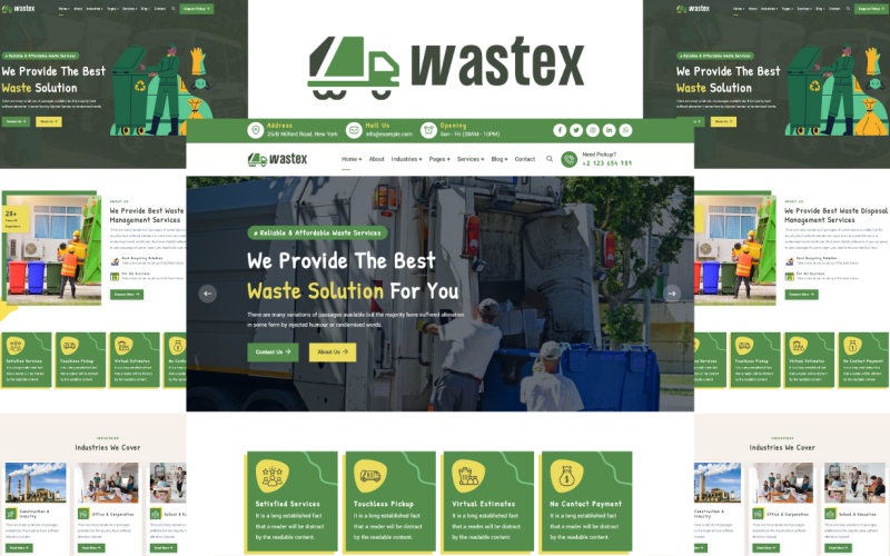 Wastex - Waste Pickup Services HTML5 Template Wastex - Waste Pickup Services HTML5 Template