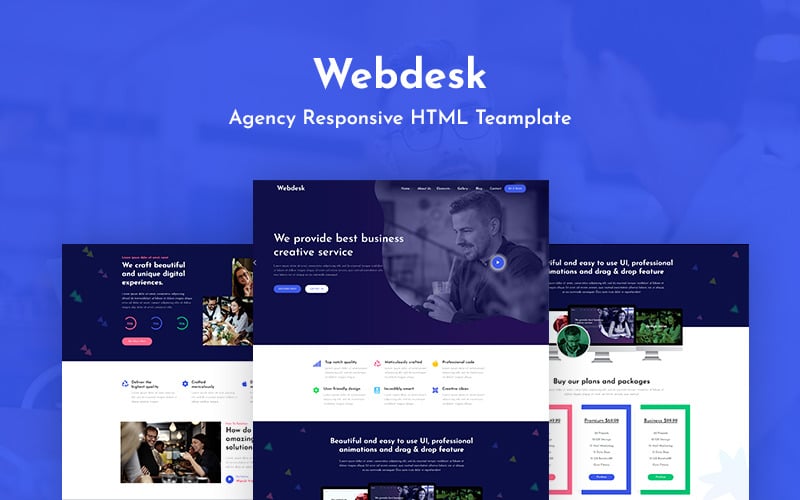 Webdesk - Agency Responsive Website Template Webdesk - Agency Responsive Website Template