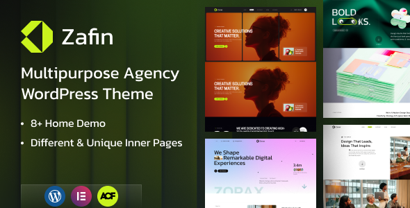 Zafin - Multipurpose Agency Business & Creative Portfolio WordPress Theme Zafin - Multipurpose Agency Business & Creative Portfolio WordPress Theme