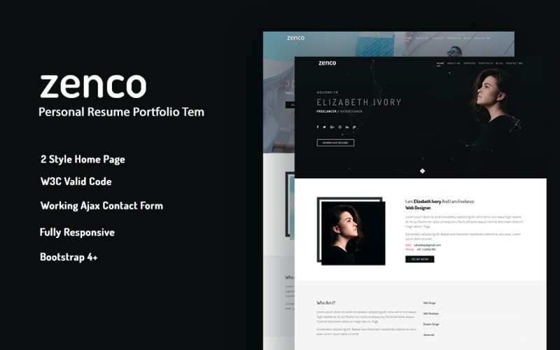 Zenco - Responsive Resume Template Zenco - Responsive Resume Template