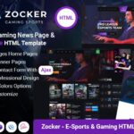 Zocker - eSports Gaming Clan News Magazine Portal HTML Template