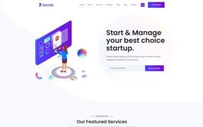 Zomia Startup Agency Bootstrap HTML5 Website Template